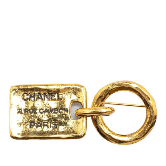 CHANEL 31 RUE CAMBON PARIS Brooch Gold Plated Women's